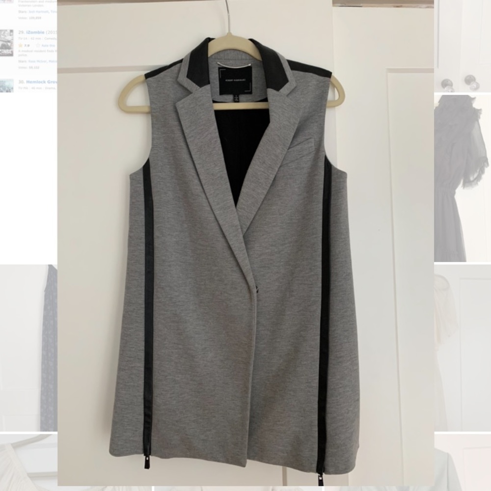 Robert Rodriguez Blazer like new, leather accents